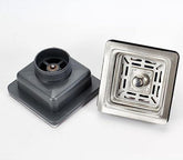 Fossa 3.5 Inch Stainless Steel Kitchen Sink Coupling/Basket Square Strainer, Kitchen Sink Strainer with Removable Waste Basket/Strainer Assembly - Fossa Home